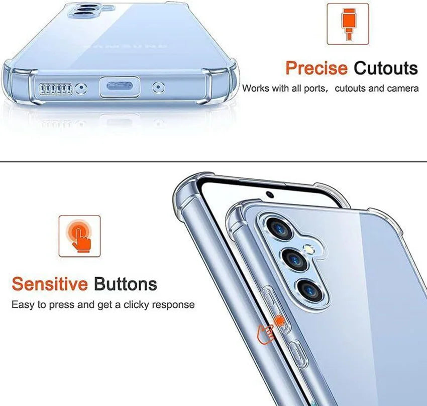 Clear Silicone Case For Samsung Galaxy