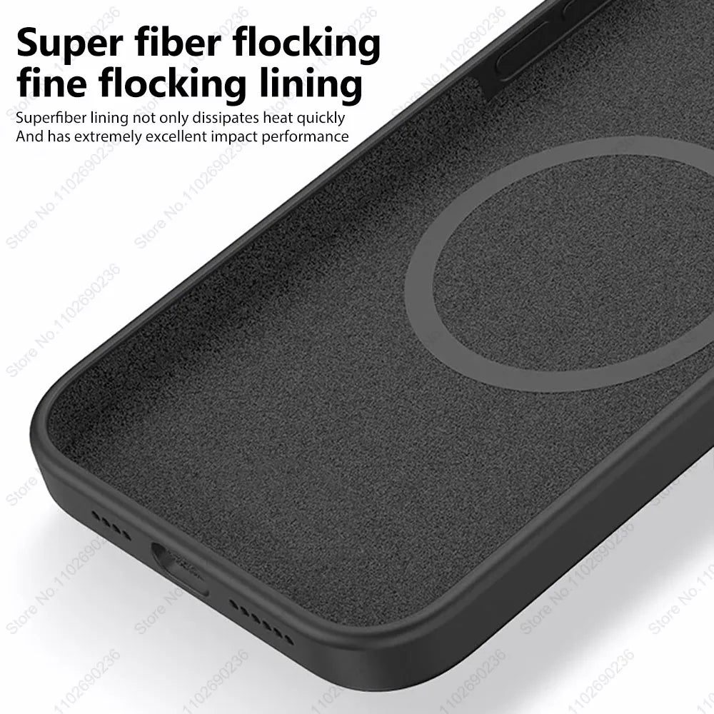 Magsafe Liquid Silicone Magnetic Case For iPhone 16