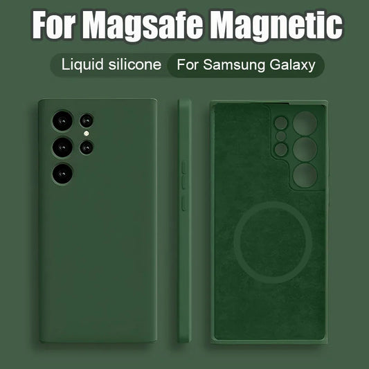 Liquid Silicone Magsafe Case for Samsung Galaxy S series